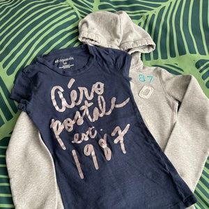 Aeropostale Hoodie & T Shirt Bundle